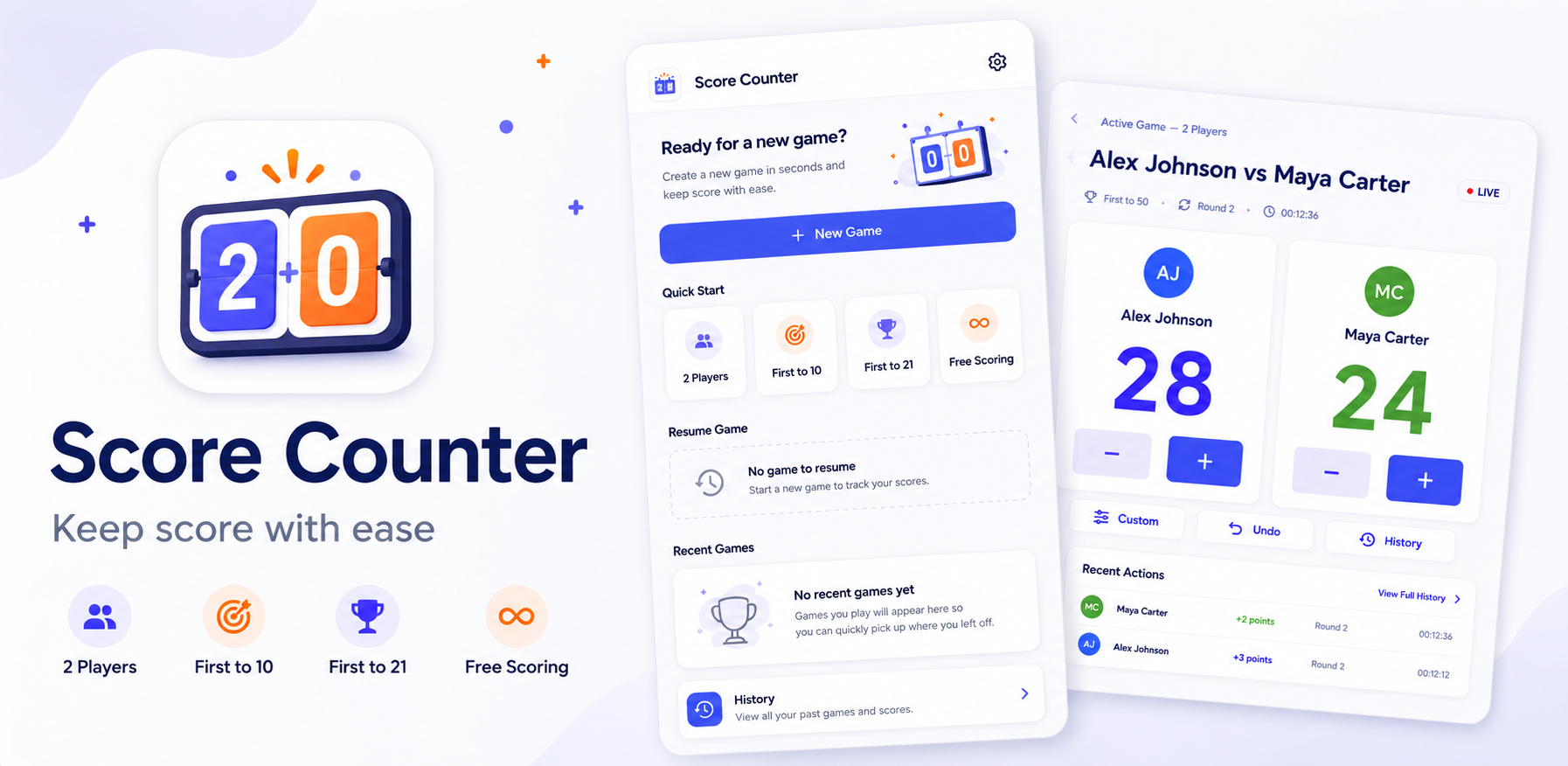 Scoreora app preview