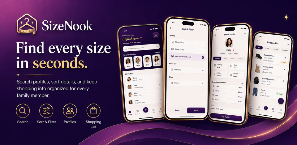 SizeNook feature image