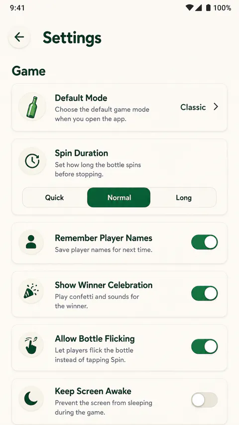 Bottlora Browse screen