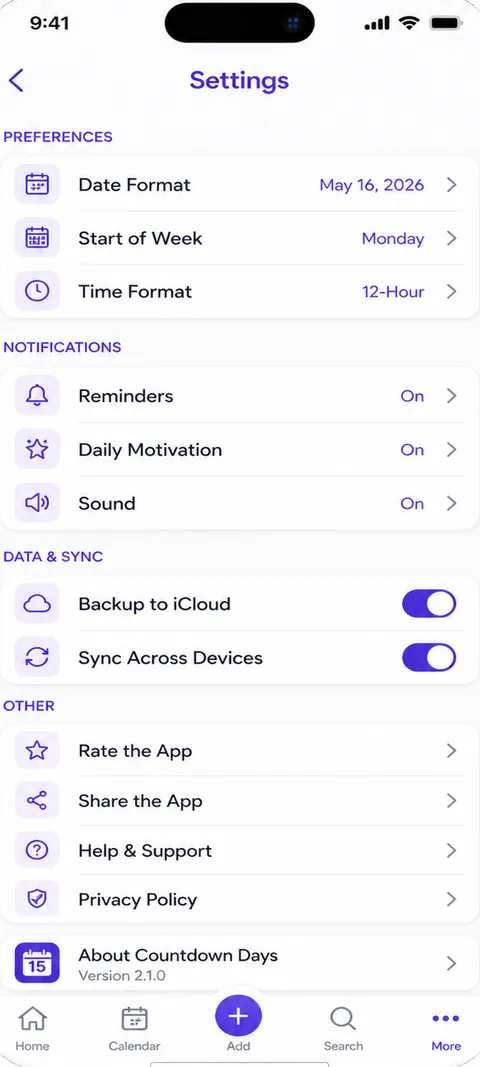 DayNest Browse screen