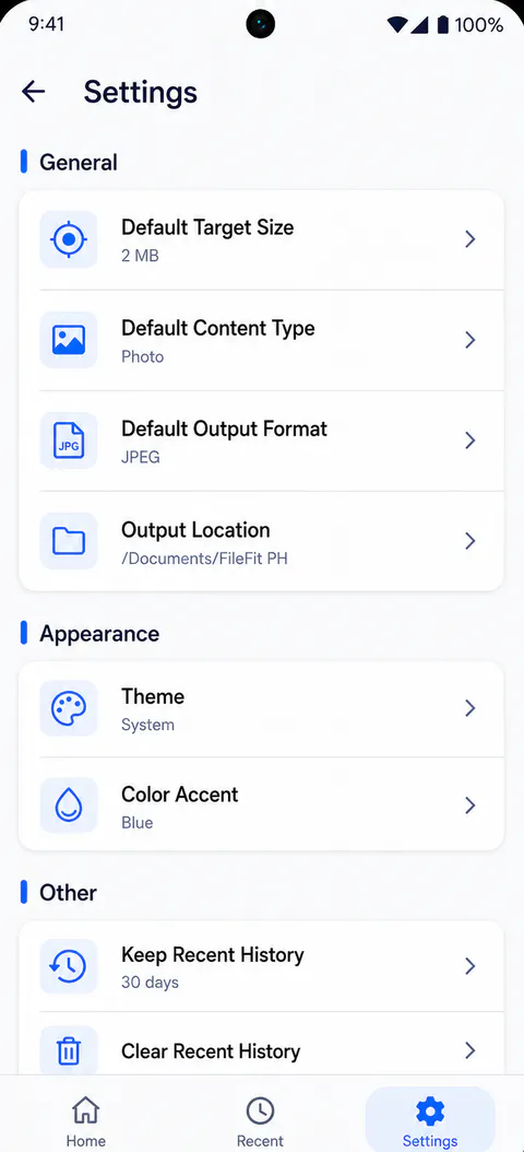 FileFit PH Browse screen