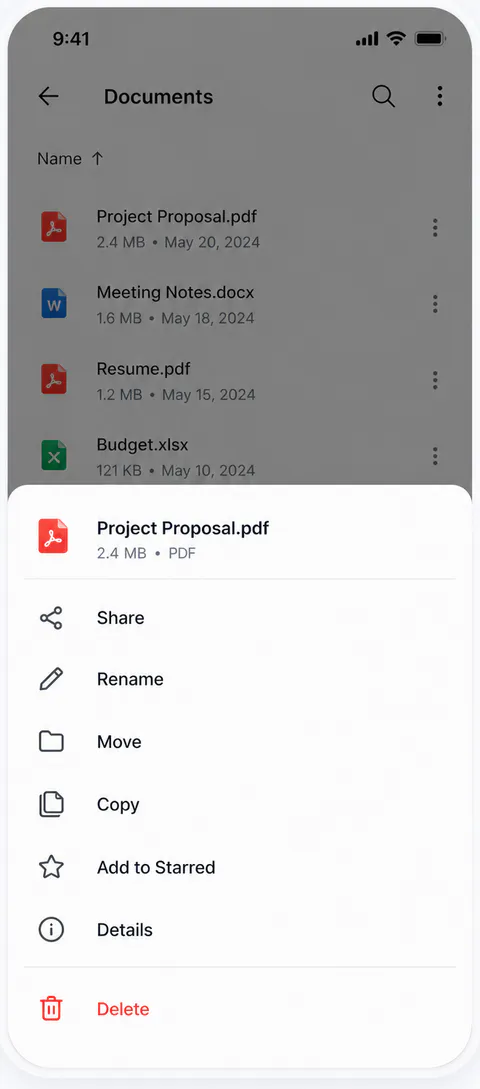 Fileora Privacy screen