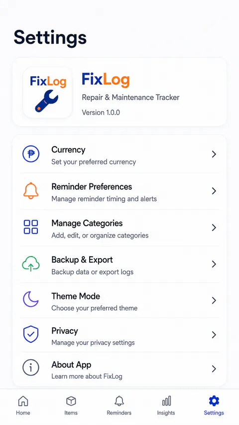 FixLog Browse screen
