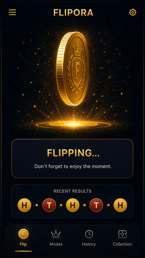 Flipora Personality screen