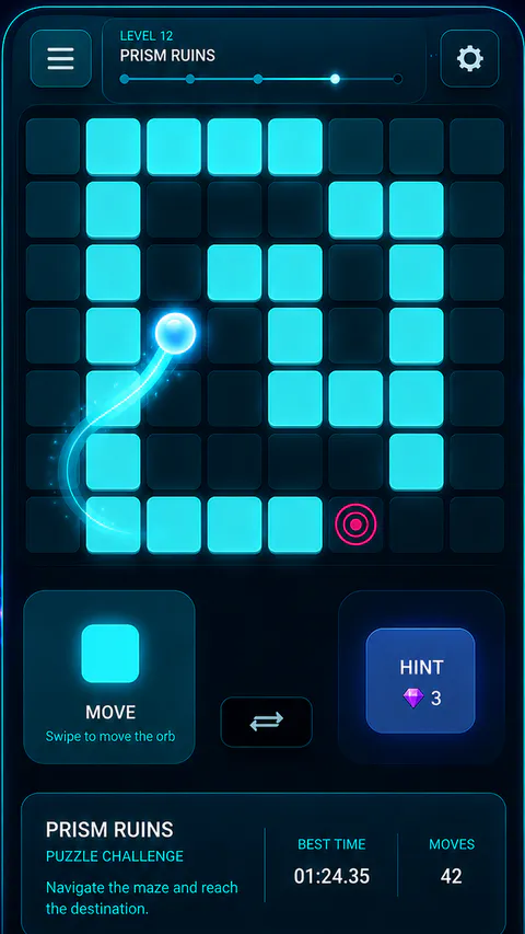 Mazelume Mastery screen