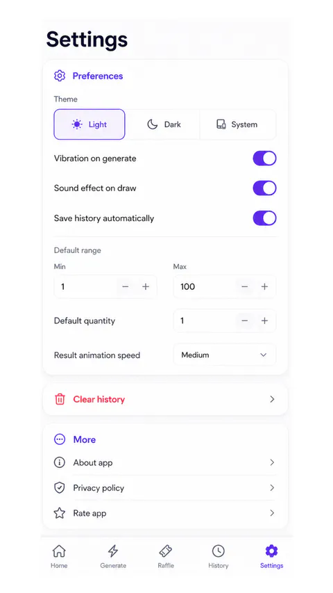Numora Browse screen