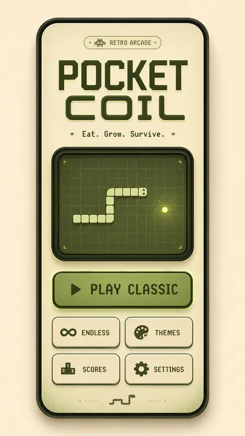 Pocket Coil Home screen