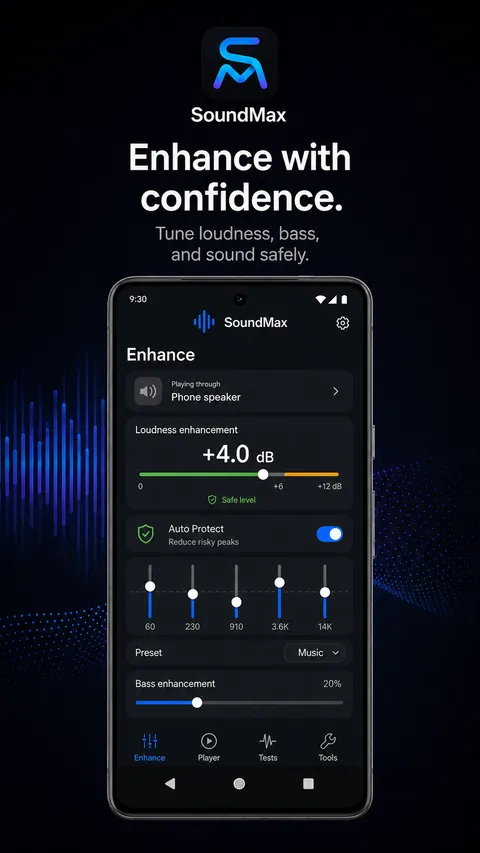 SoundMax Enhance screen