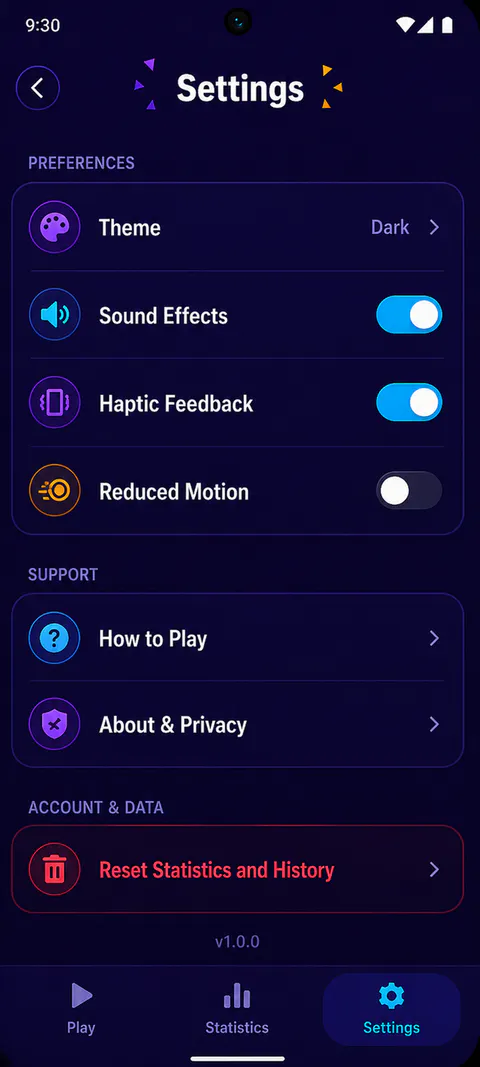 Throwza Browse screen