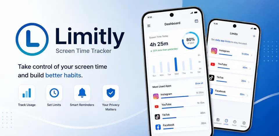 Limitly real app interface preview